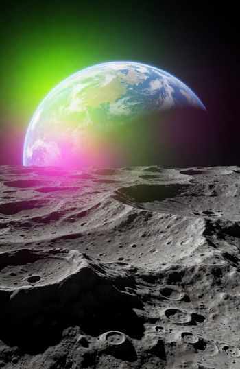Dawn on the Moon